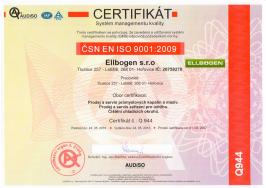 Certifikát - systém managementu jakosti